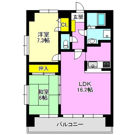 ＣＯＣＯハウス前橋の物件間取画像